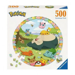Pokémon Round Jigsaw Puzzle Flowery Pokémon (500 pieces)